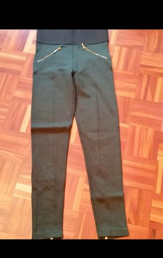 Leggings Zara verde Talla S