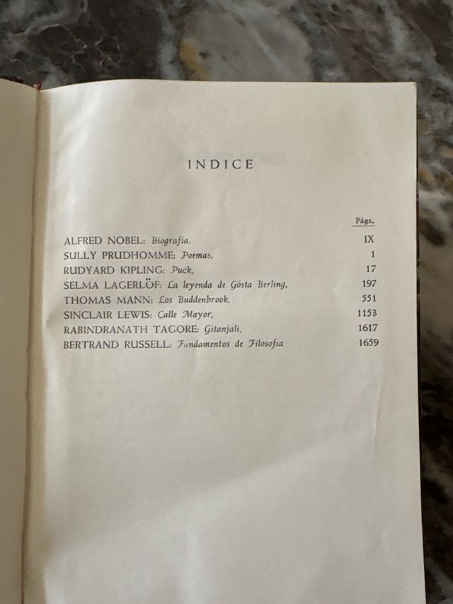 los premios Nobel de la literatura