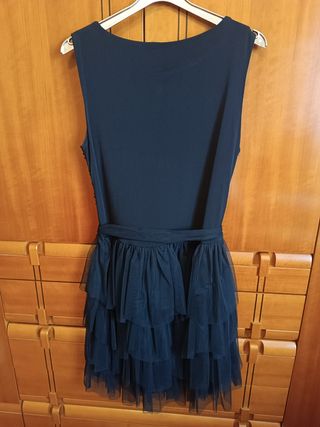 Vestido de fiesta lentejuelas y tul