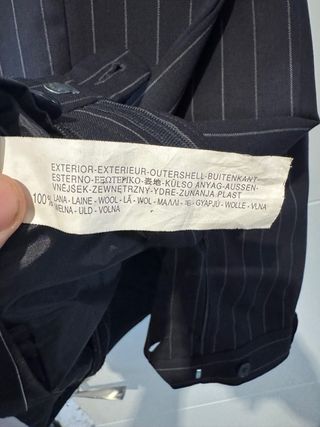 Traje de raya diplomática Zara