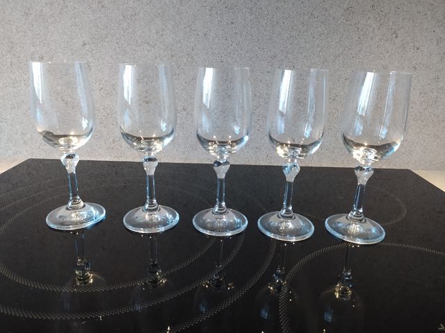 Set de copas de cristal