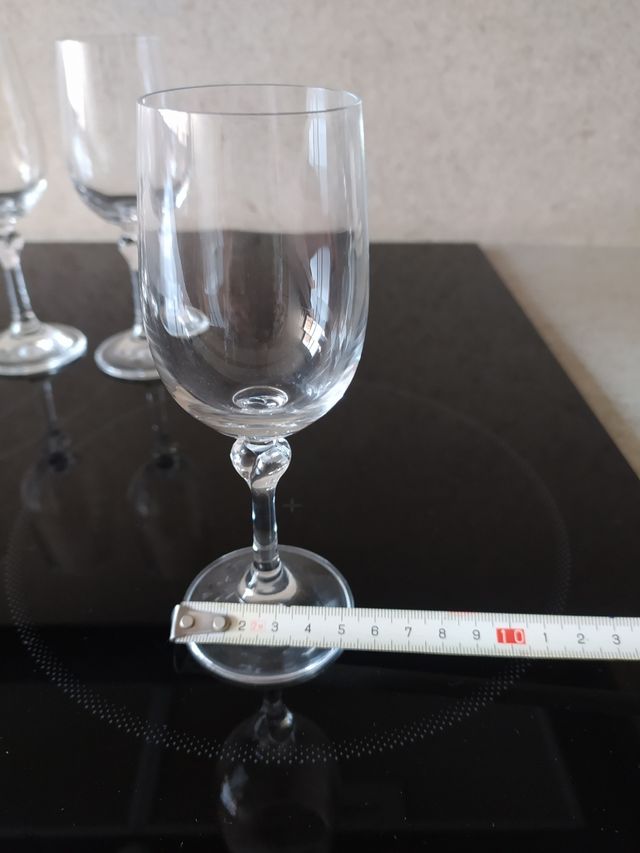 Set de copas de cristal