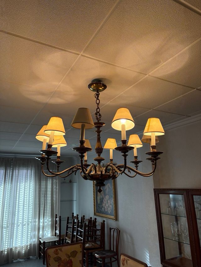 Lámpara de techo clásica de 8 brazos