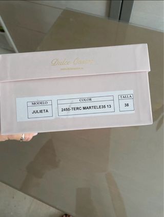 Zapatos de terciopelo y glitter Dulce Castro