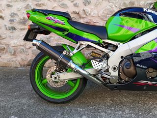 escape carbono kawasaki zx9r año 2000 al 2002