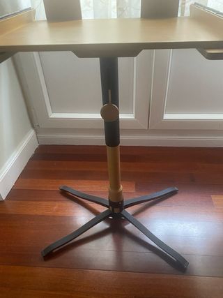 Mesa escritorio plegable madera y metal