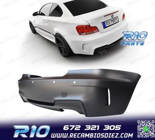 PARAGOLPES TRASERO BMW E82 E88 07-13 LOOK 1M PDC