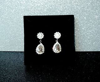 Pendientes Vintage Cristalitos Blancos