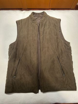 Chaleco reversible marrón