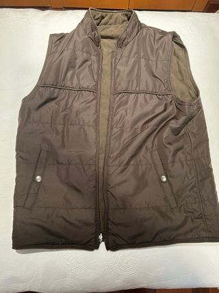 Chaleco reversible marrón
