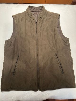 Chaleco reversible marrón