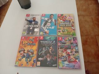 Lotto 6 giochi per Nintendo Switch: FIFA, Mario, Pang