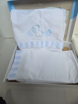 Juego Sábanas Franela Cuna Interbaby