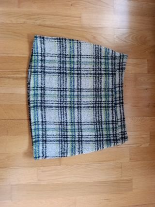 Minifalda de cuadros invierno