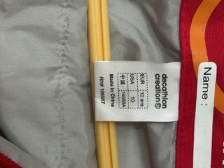 Mono de esquí Quechua rojo y gris T.14