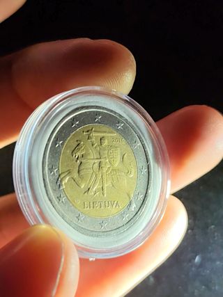Moneda 2 Euros Lituania 2015 Vytis