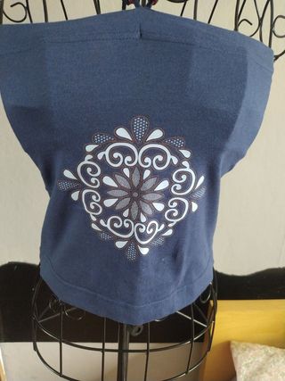 Top de algodón con estampado