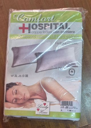Comfort Hospital Federe Cuscino Cotone bianco