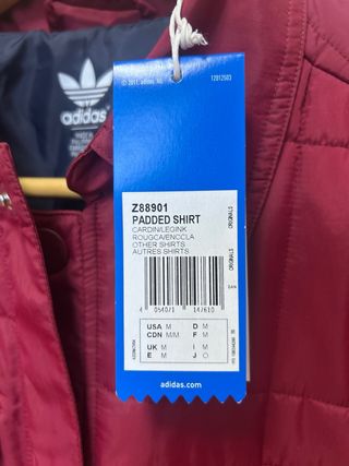 Chaqueta fina ADIDAS ORIGINALS Roja talla M nueva