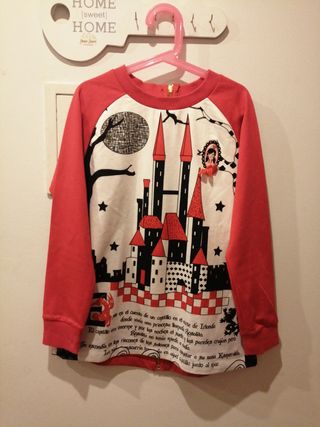 Jersey niña  rojo talla 12