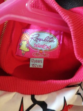 Jersey niña  rojo talla 12