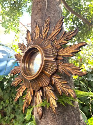 ESPEJO SOL MADERA.