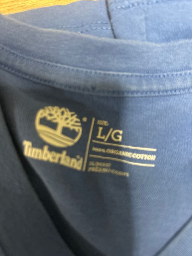 Camiseta Timberland Azul Manga Corta