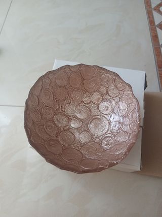 Coppia Ciotole Vetro Antipasti Oro Trasparente