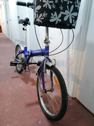 Bicicleta Urbana Plegable Azul