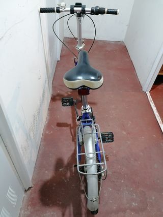 Bicicleta Urbana Plegable Azul