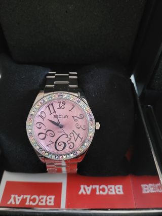 Reloj BECLAY Rosa con Cristales