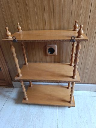 Estantería de madera de 3 baldas