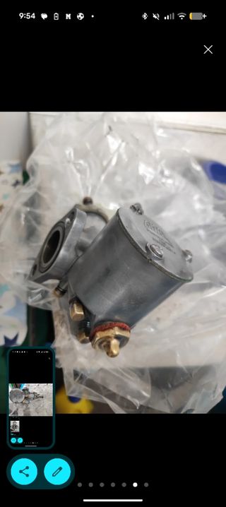 Carburador Amal 25 Monoblock + filtro de aire  