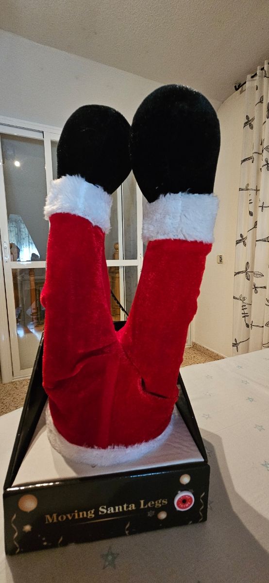 Piernas de Papá Noel con movimiento