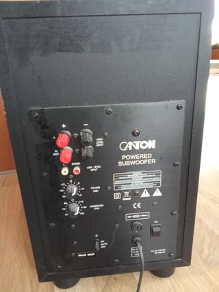 Altavoces Canton 5.1 + Subwoofer Negro