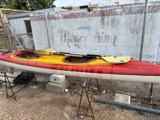 Kayak K2 Fibra Vidrio con Palas en Delta del Ebro