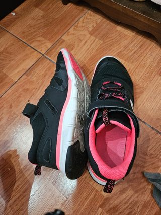 Zapatillas deportivas mujer negras y rosas