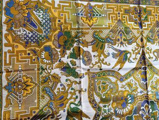 Mantel cuadrado clásico con dibujos