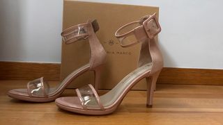 Sandalias Estefanía Marco Rosa tacón 
