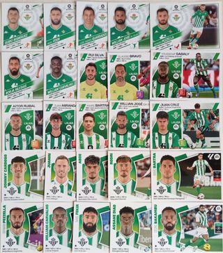 100 cromos Betis Laliga  Adrenalyn Megacracks