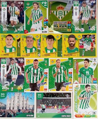 100 cromos Betis Laliga  Adrenalyn Megacracks