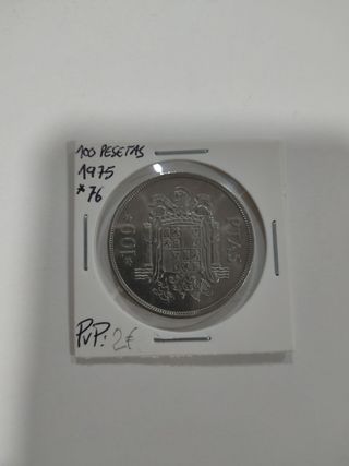 Moneda 100 Pesetas 1975*76 Juan Carlos I