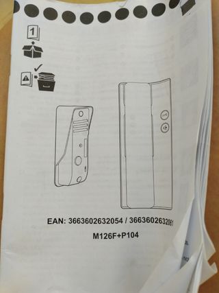 Portero audio con teléfono con hilos