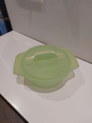 Vaporera microondas verde