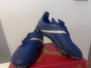Botas de Fútbol Puma Niño Azul