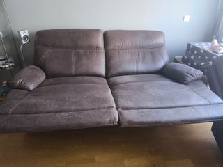 2 Sofás de Piel Marrones