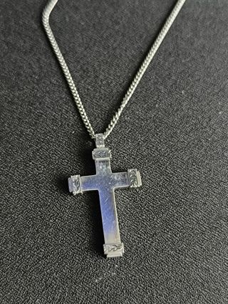 Collar Viceroy Cruz Acero Hombre