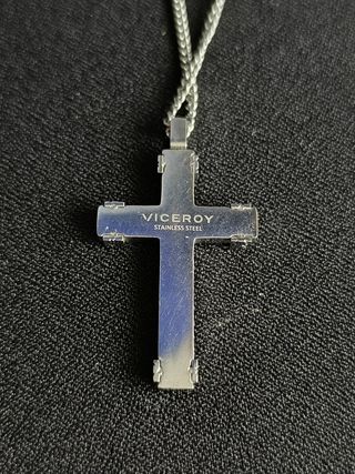 Collar Viceroy Cruz Acero Hombre