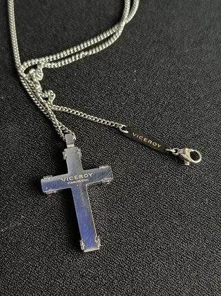 Collar Viceroy Cruz Acero Hombre
