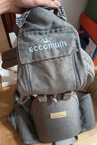 Mochila Portabebés Eccomum Gris